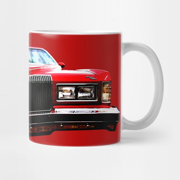 Pontiac Grand Prix 1970s American classic car red by soitwouldseem